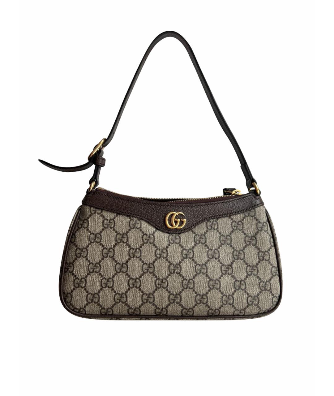 GUCCI Кожаная сумка с короткими ручками, фото 1