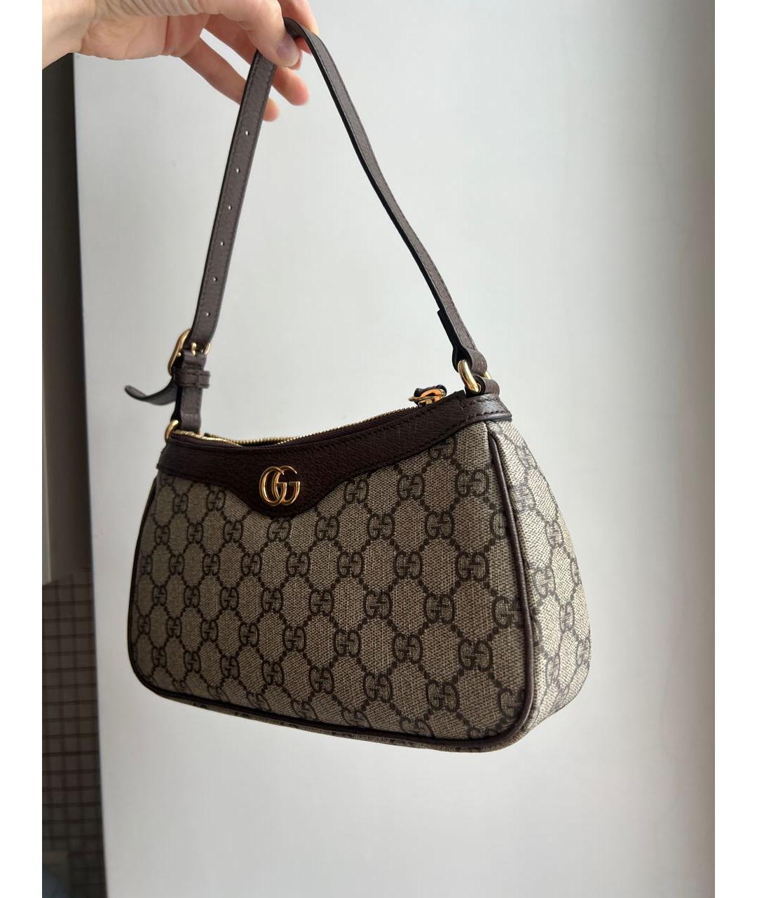 GUCCI Кожаная сумка с короткими ручками, фото 2