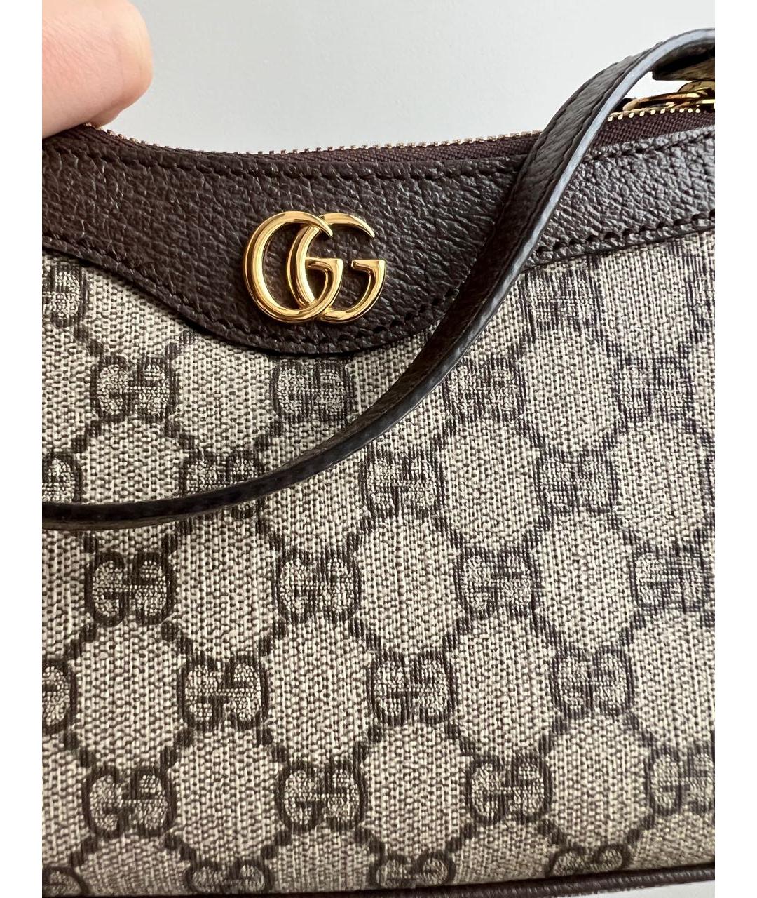 GUCCI Кожаная сумка с короткими ручками, фото 5