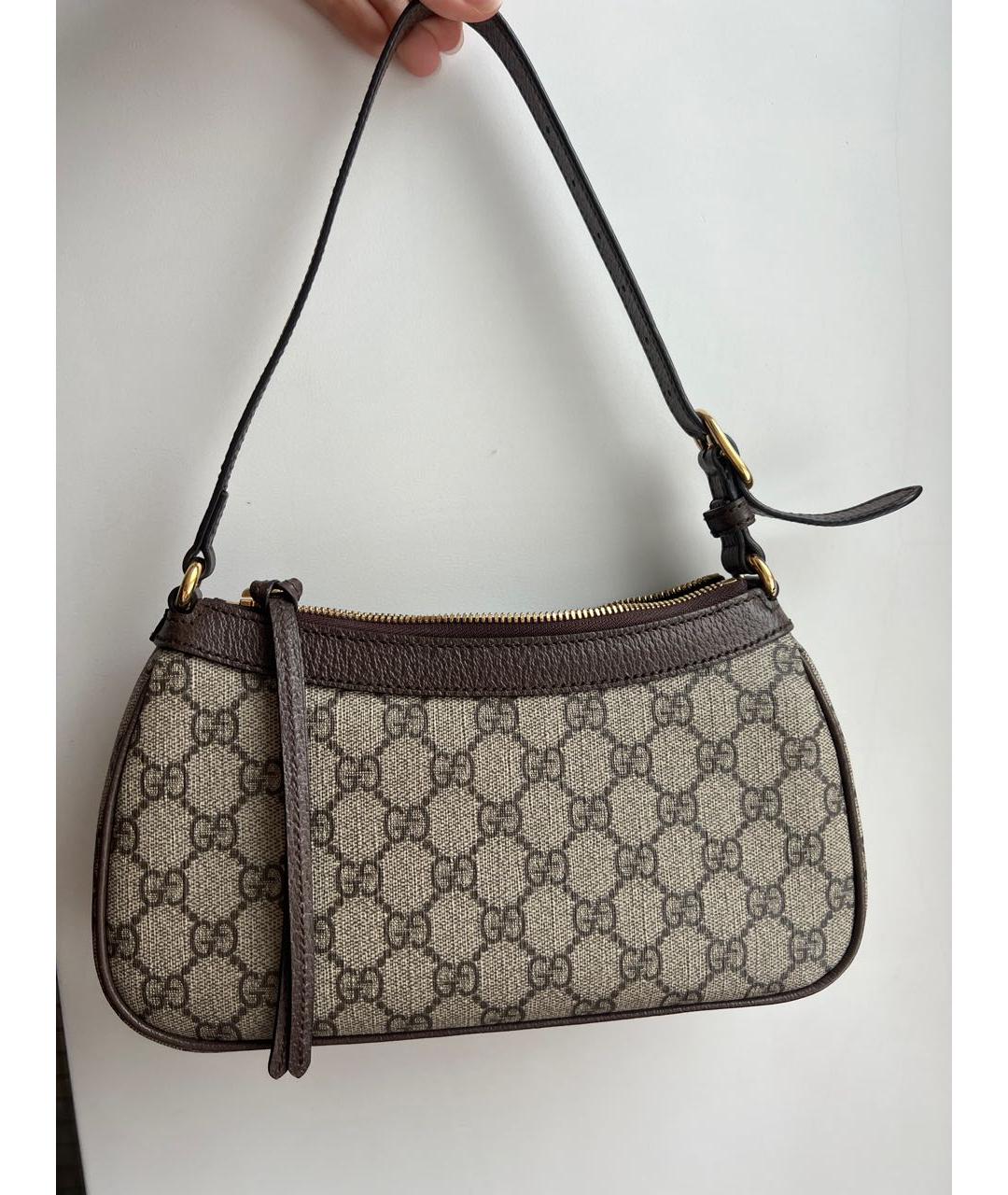 GUCCI Кожаная сумка с короткими ручками, фото 3