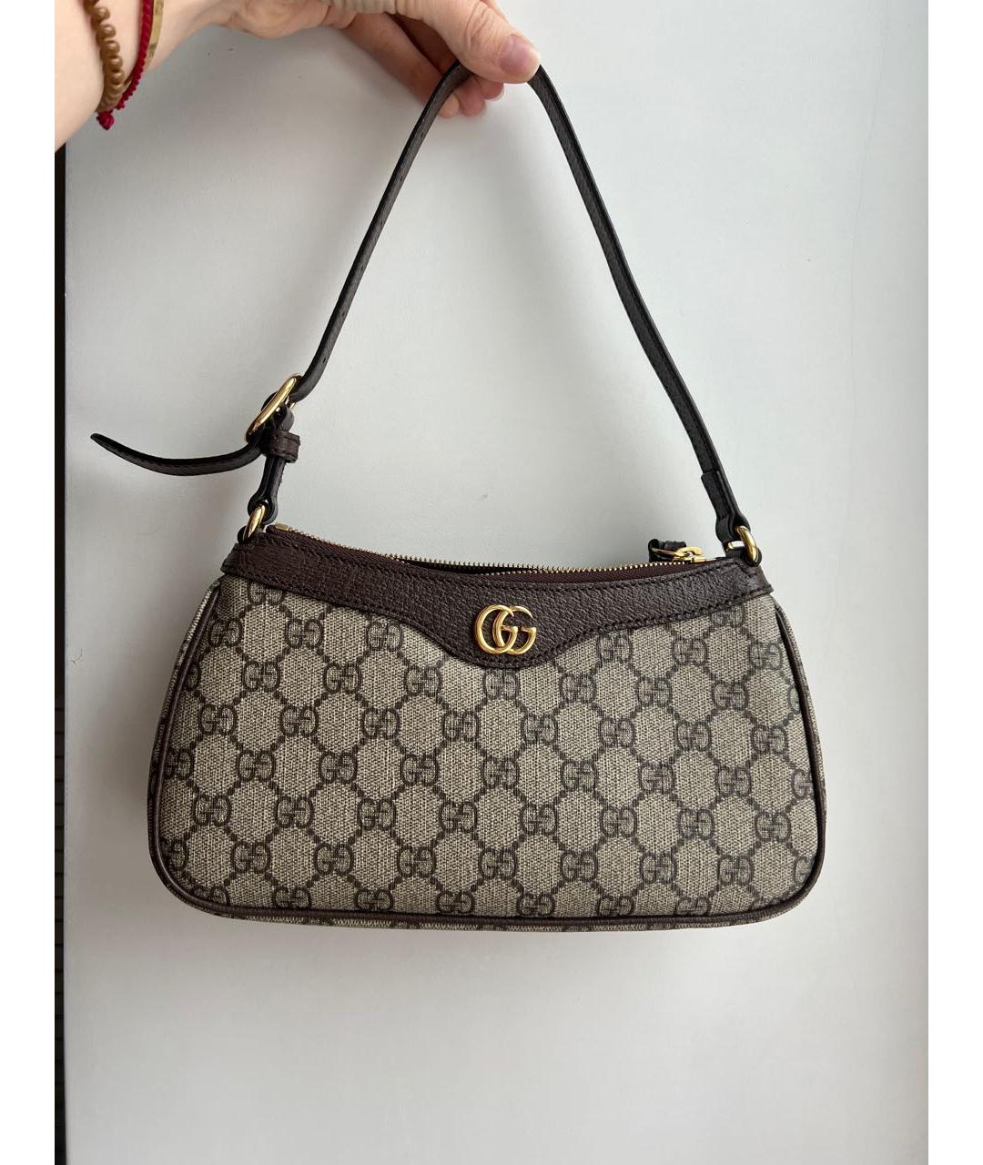 GUCCI Кожаная сумка с короткими ручками, фото 6