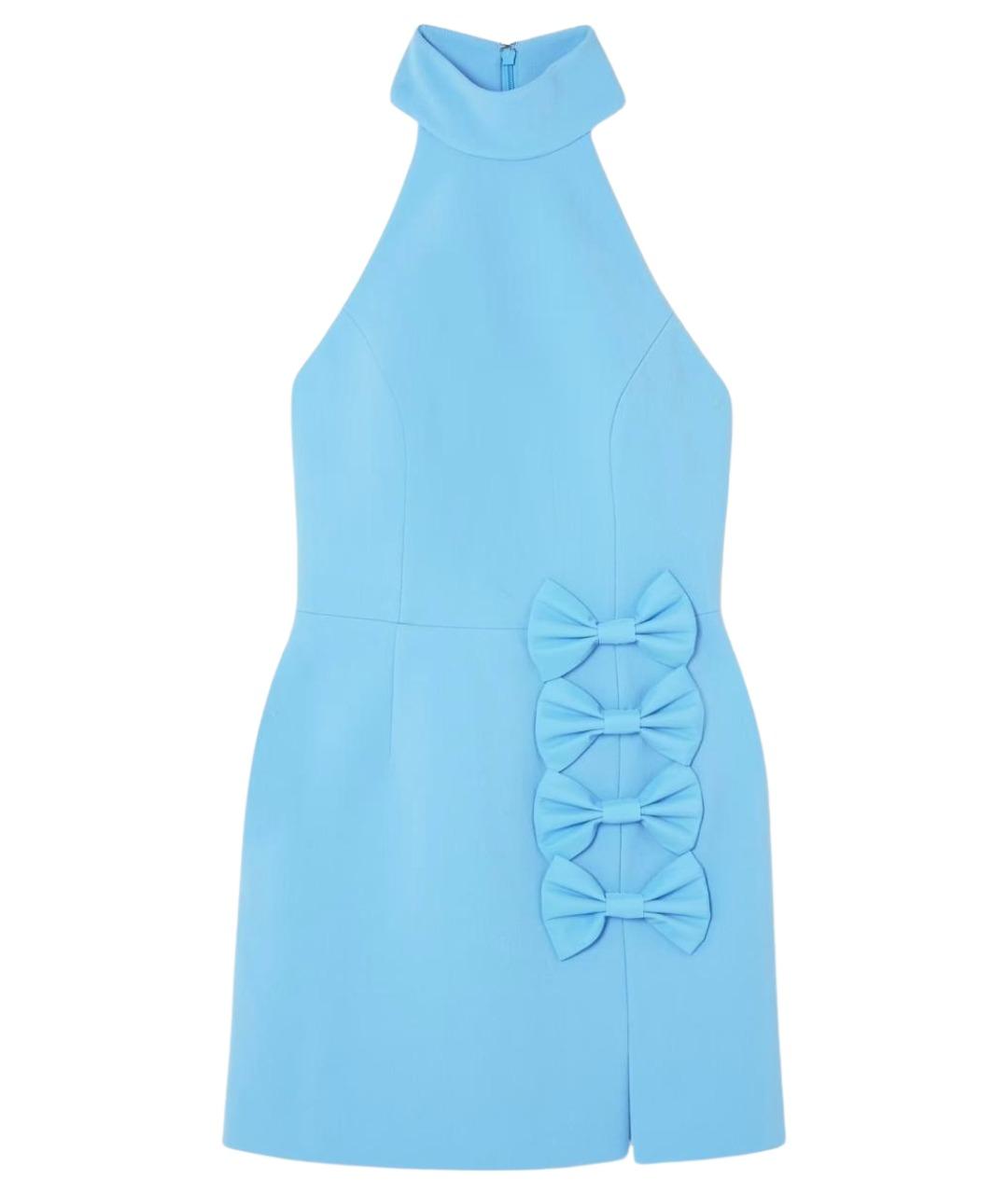 REBECCA VALLANCE Голубое полиэстеровое коктейльное платье, фото 1