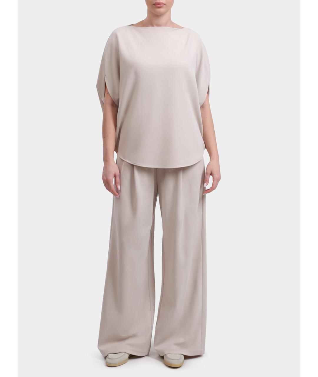 MEIMEIJ Бежевые прямые брюки, фото 2