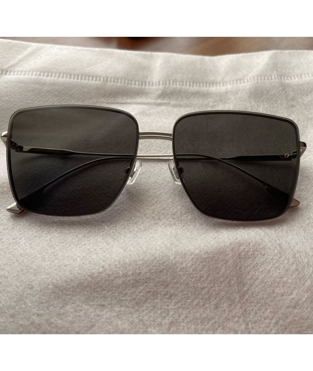 GENTLE MONSTER Черные металлические солнцезащитные очки, фото 5