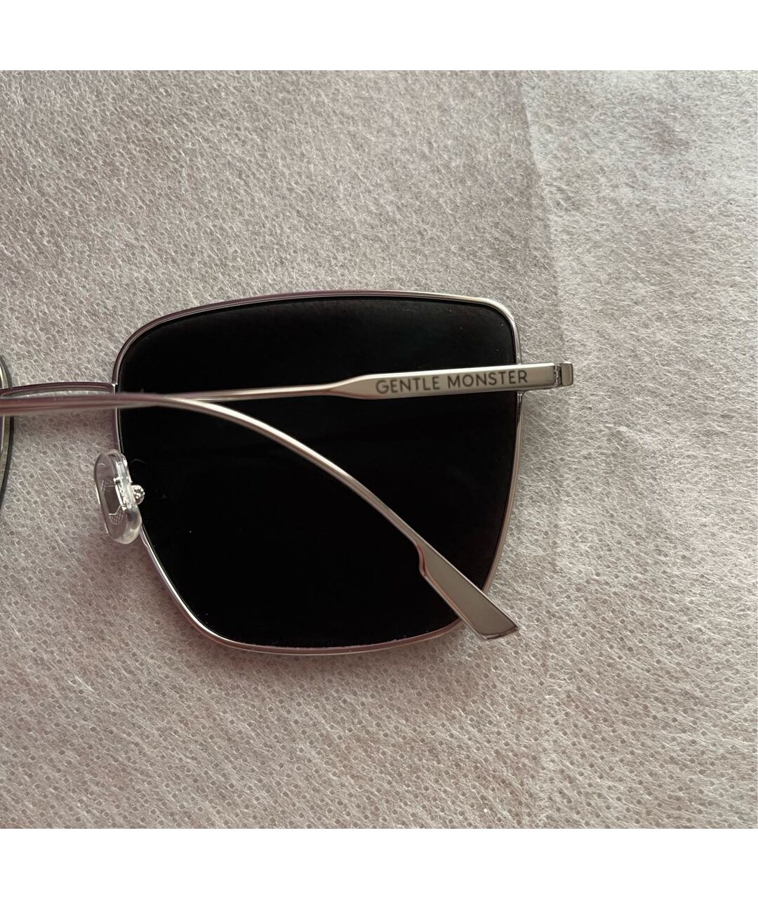 GENTLE MONSTER Черные металлические солнцезащитные очки, фото 3