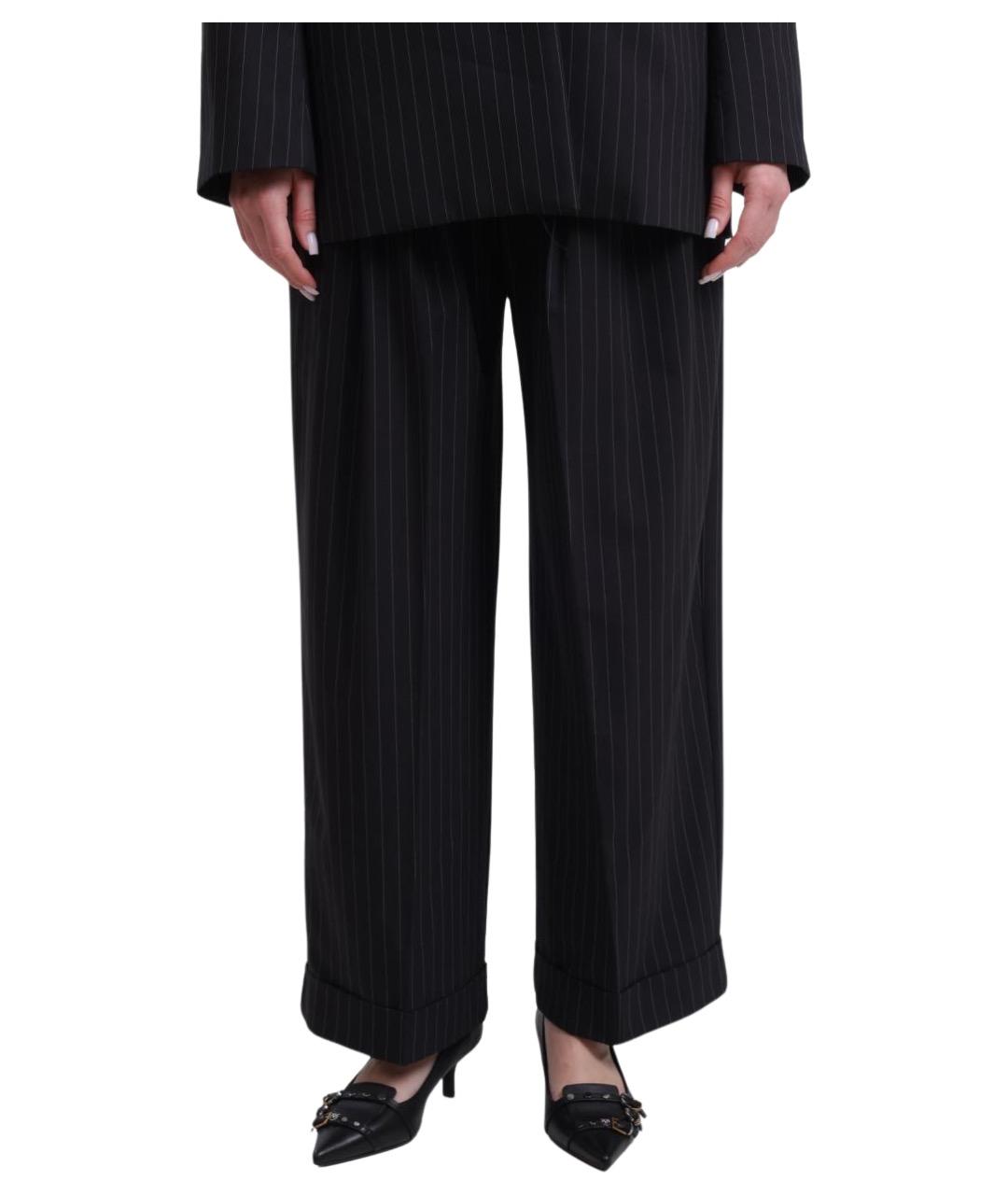 MEIMEIJ Черные прямые брюки, фото 1