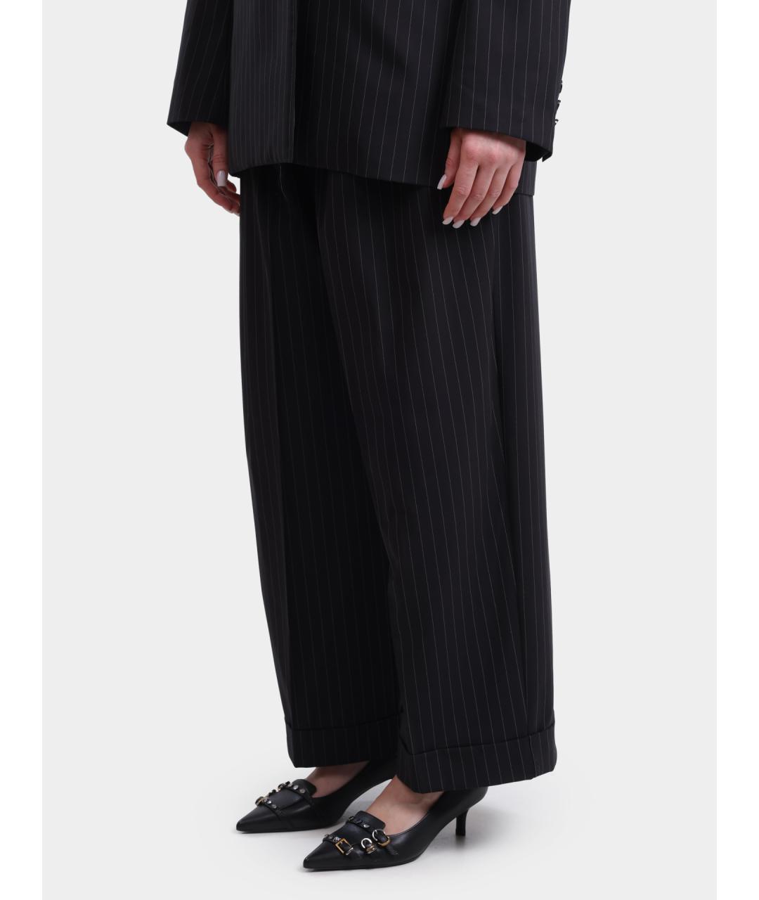 MEIMEIJ Черные прямые брюки, фото 3