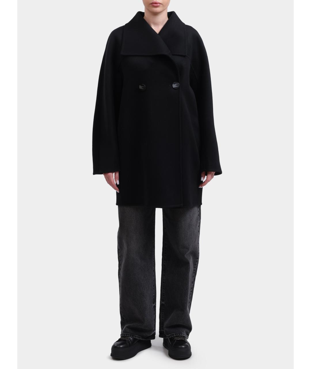 ARMANI EXCHANGE Черное пальто, фото 2