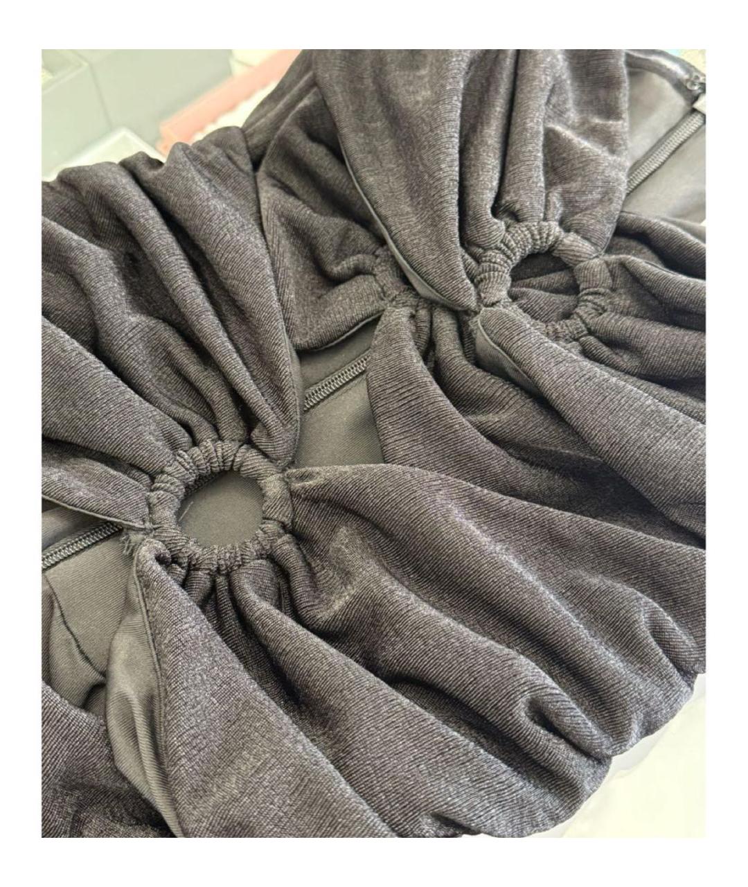 MISHA COLLECTION Черный полиэстеровый комбинезон, фото 4