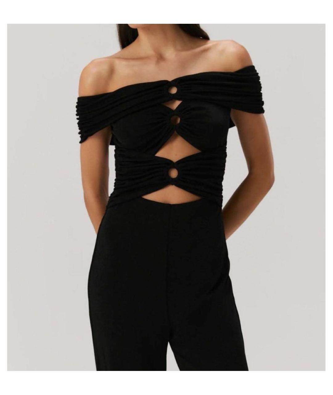 MISHA COLLECTION Черный полиэстеровый комбинезон, фото 6