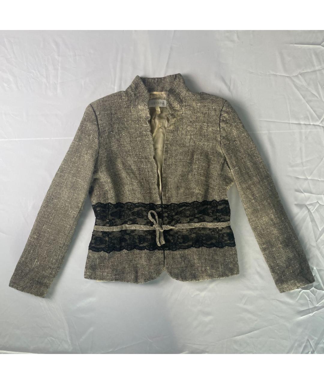 ESCADA Бежевый шерстяной жакет/пиджак, фото 2