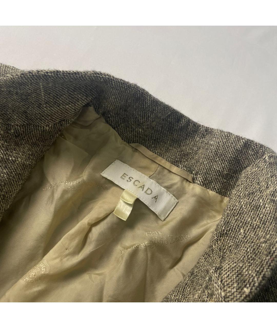 ESCADA Бежевый шерстяной жакет/пиджак, фото 4