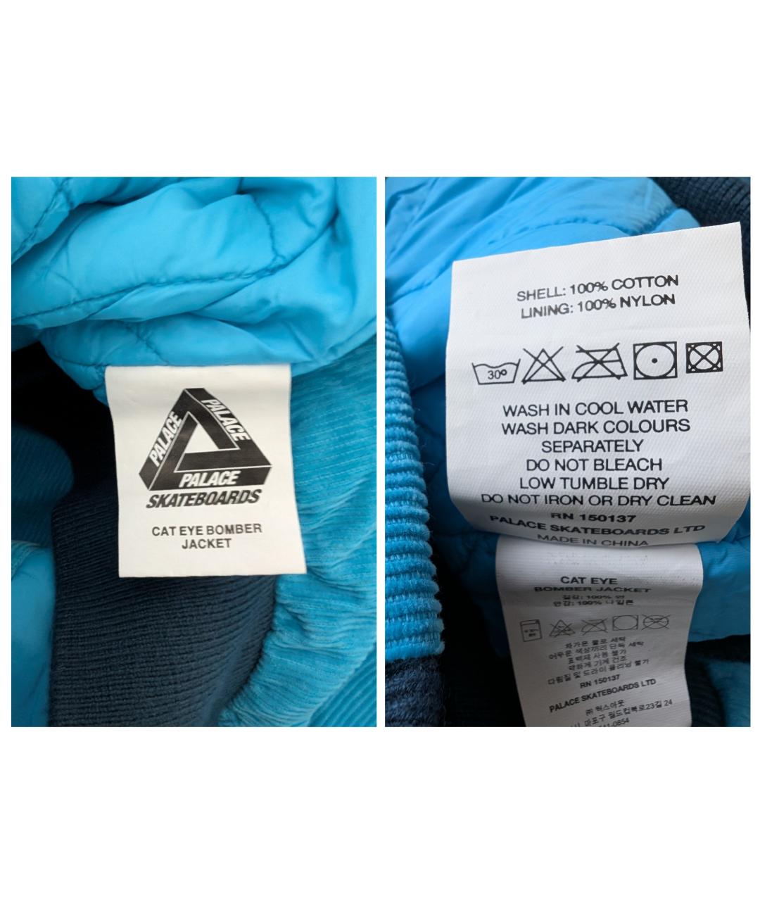 PALACE Синяя хлопковая куртка, фото 5