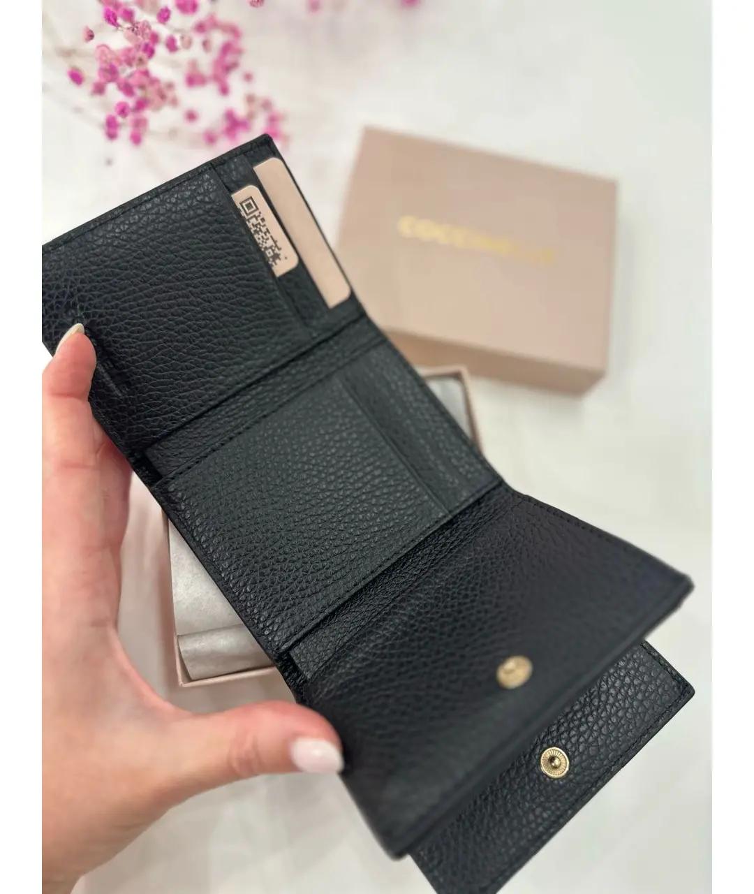 COCCINELLE Черный кожаный кошелек, фото 4