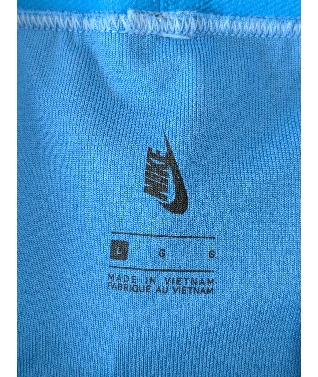 NIKE X OFF-WHITE Синие полиэстеровые леггинсы и велосипедки, фото 6