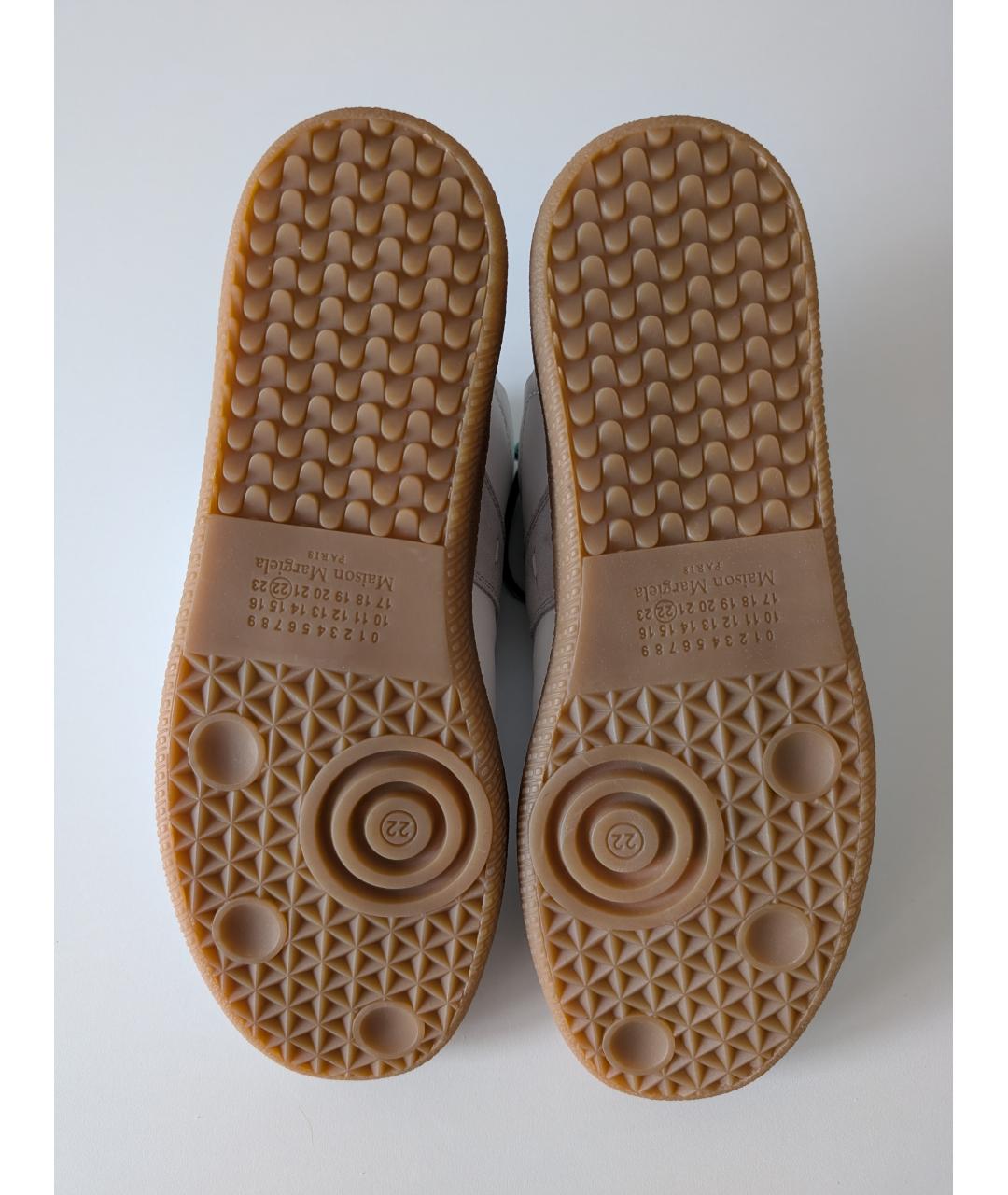 MAISON MARGIELA Белые кожаные кеды, фото 3