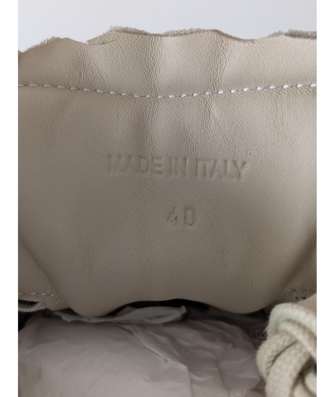 MAISON MARGIELA Белые кожаные кеды, фото 4