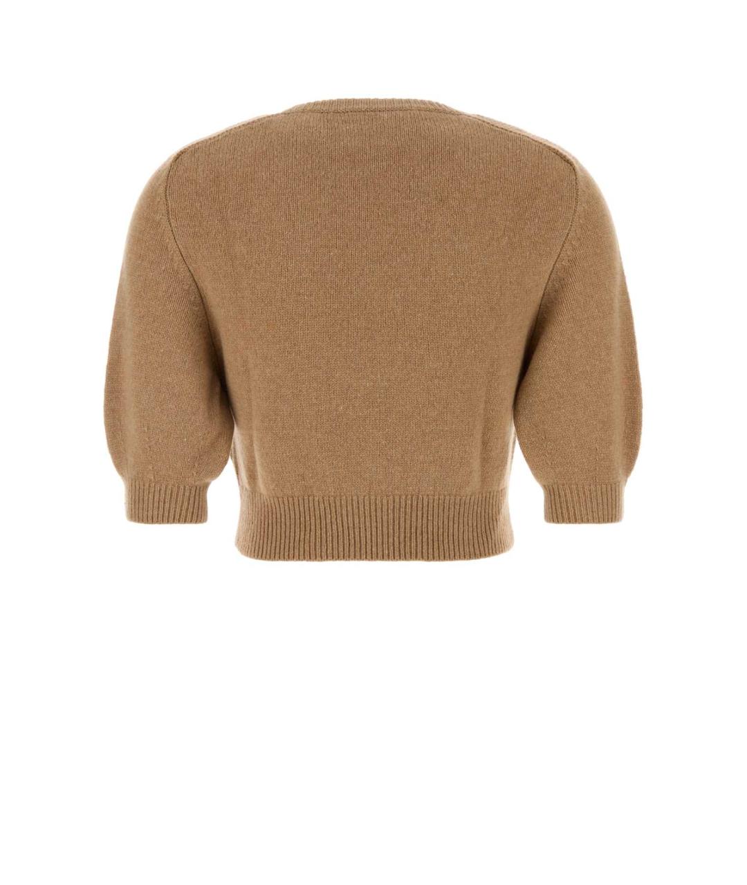 KHAITE Бежевый шерстяной джемпер / свитер, фото 2