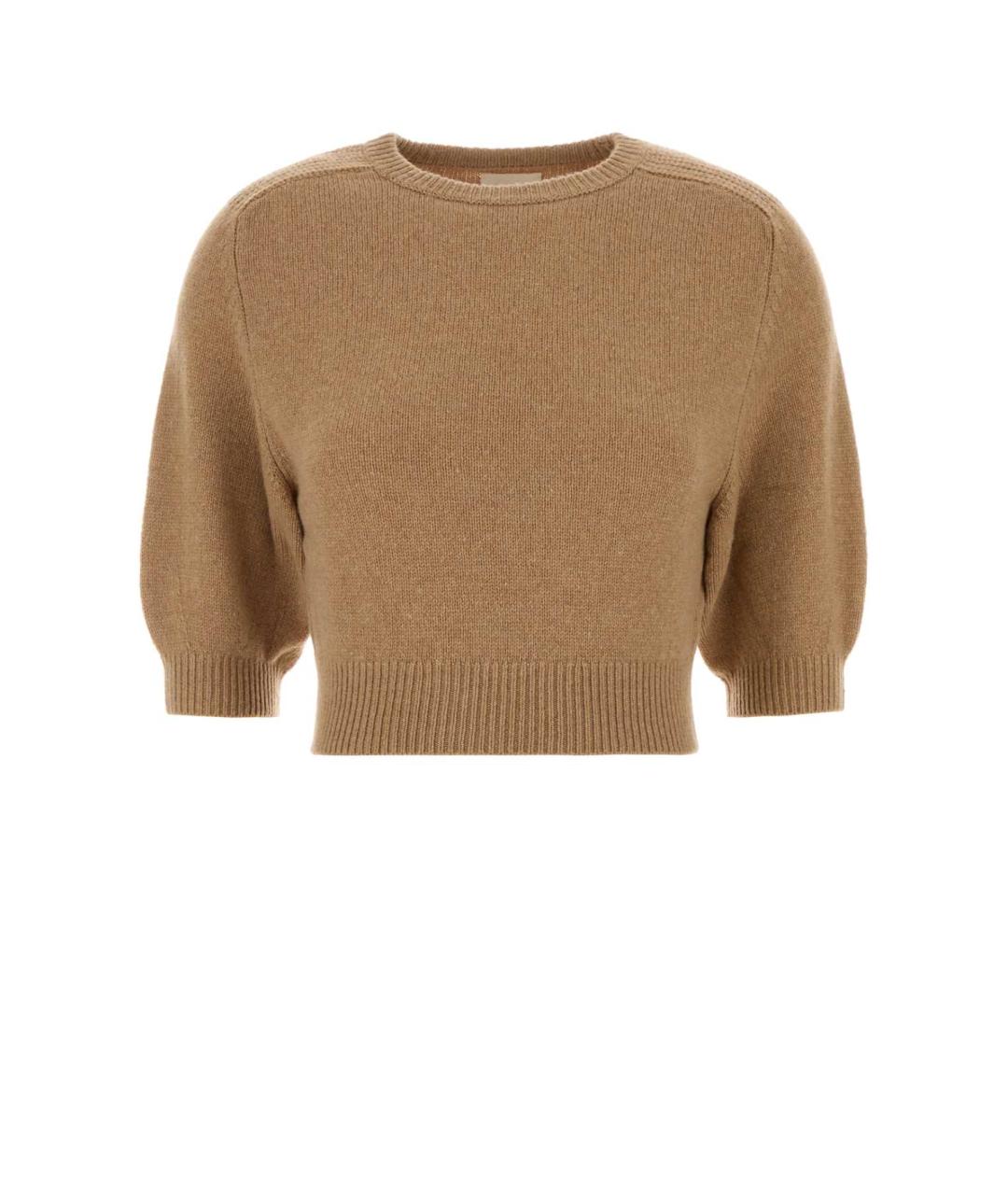 KHAITE Бежевый шерстяной джемпер / свитер, фото 1