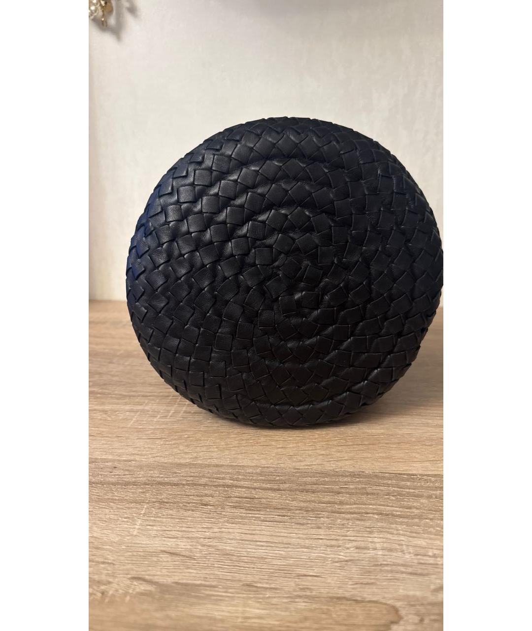 BOTTEGA VENETA Черная кожаная сумка тоут, фото 3