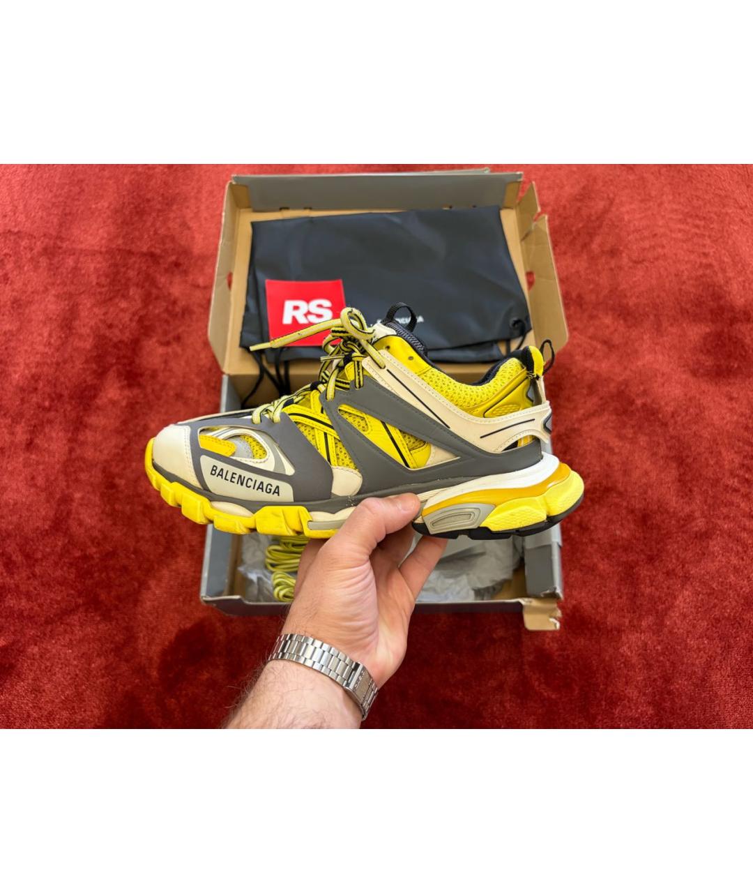 BALENCIAGA Желтые текстильные кроссовки, фото 9