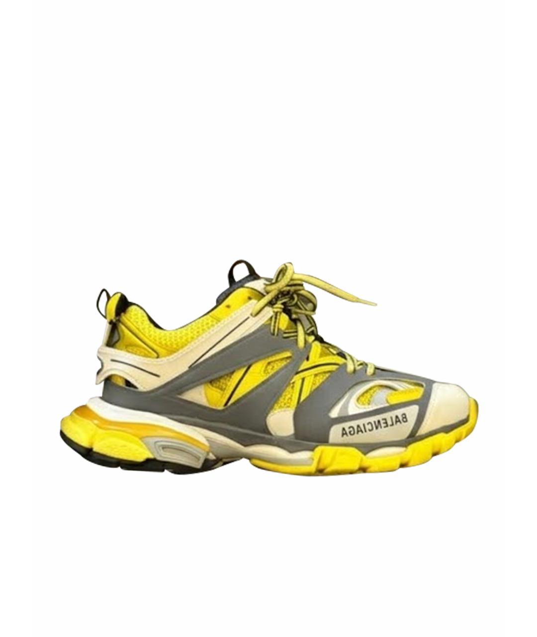 BALENCIAGA Желтые текстильные кроссовки, фото 1