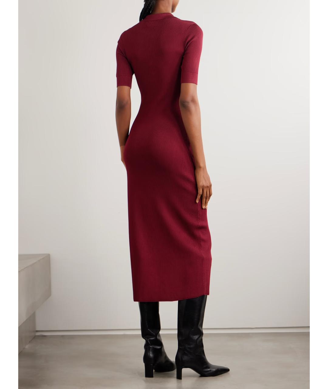 REBECCA VALLANCE Бордовое повседневное платье, фото 3