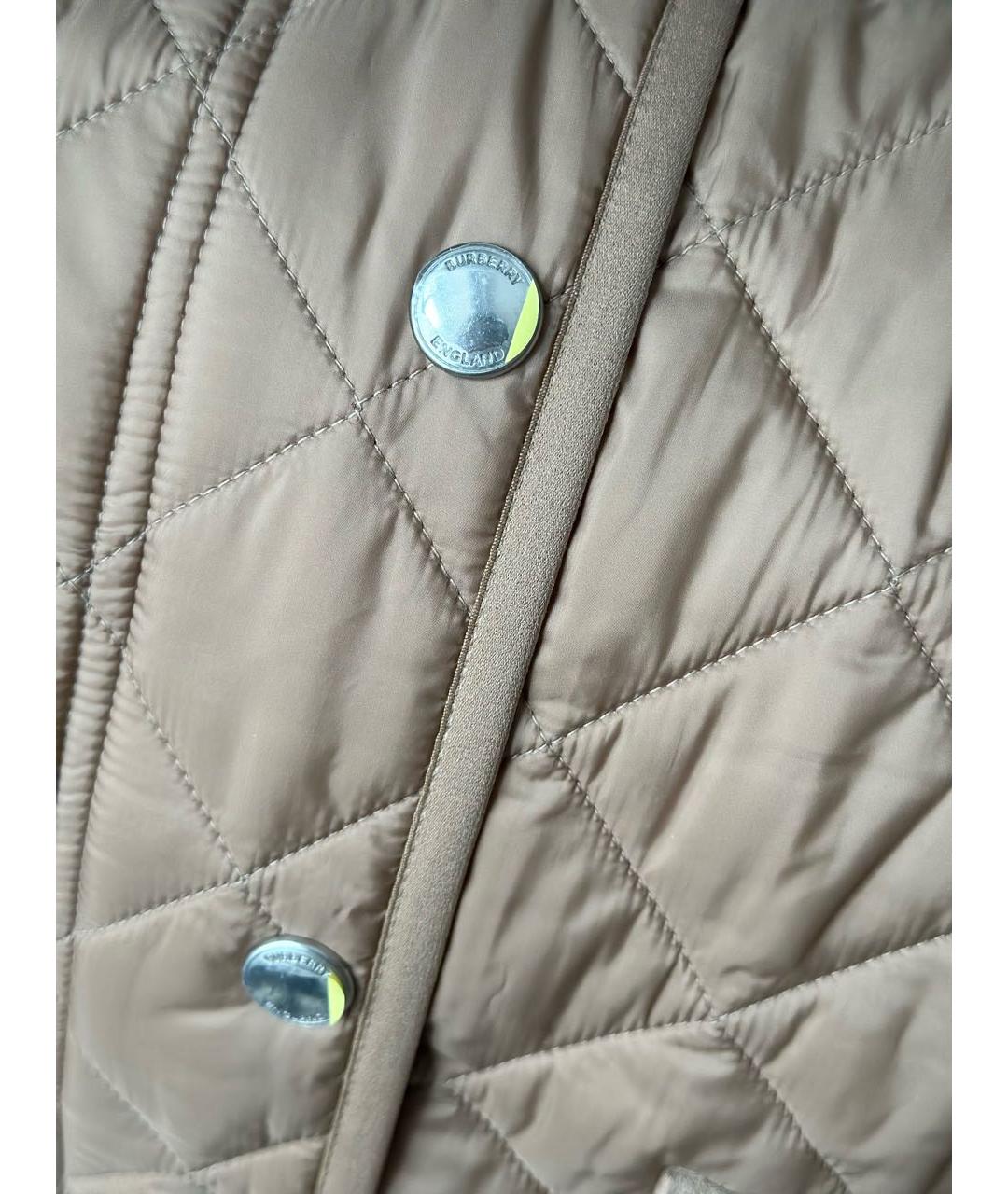 BURBERRY Бежевая деним куртка, фото 4