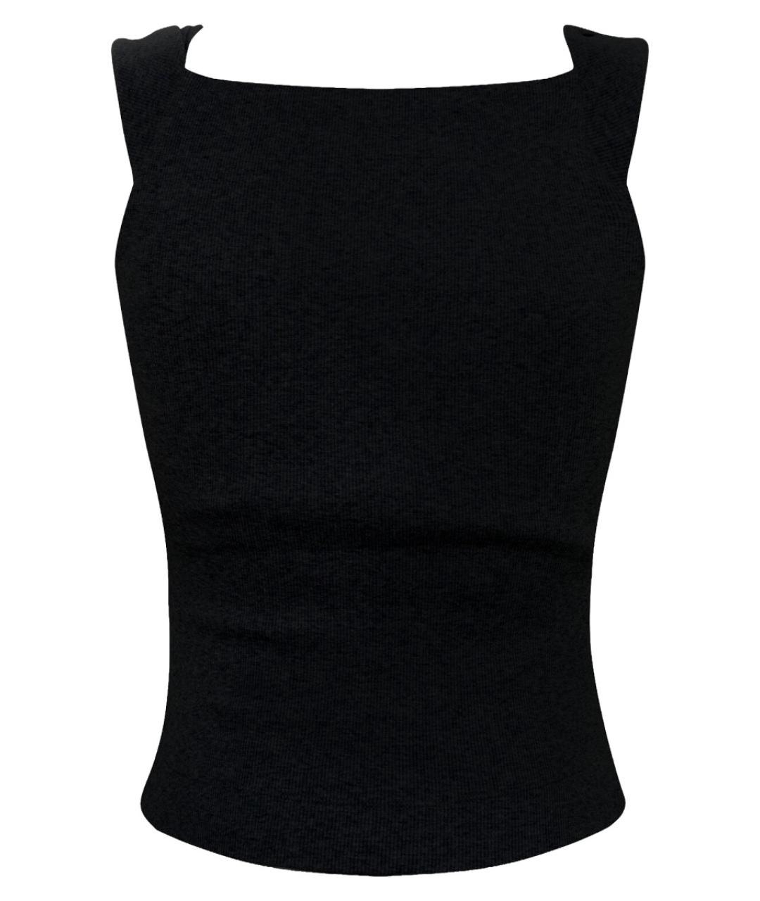 VIVIENNE WESTWOOD Черная хлопковая майка, фото 2