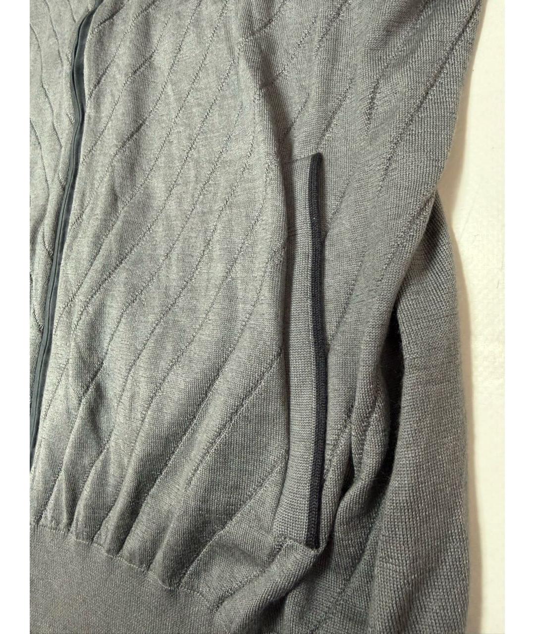 STEFANO RICCI Серый кашемировый кардиган, фото 4
