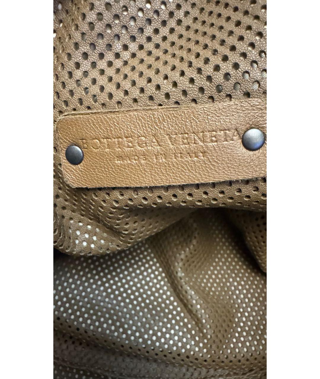 BOTTEGA VENETA Коричневая кожаная сумка тоут, фото 7