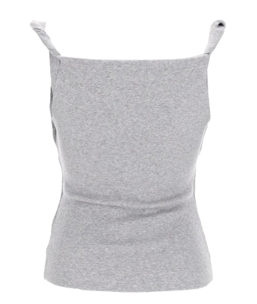 VIVIENNE WESTWOOD Серая хлопковая майка, фото 2