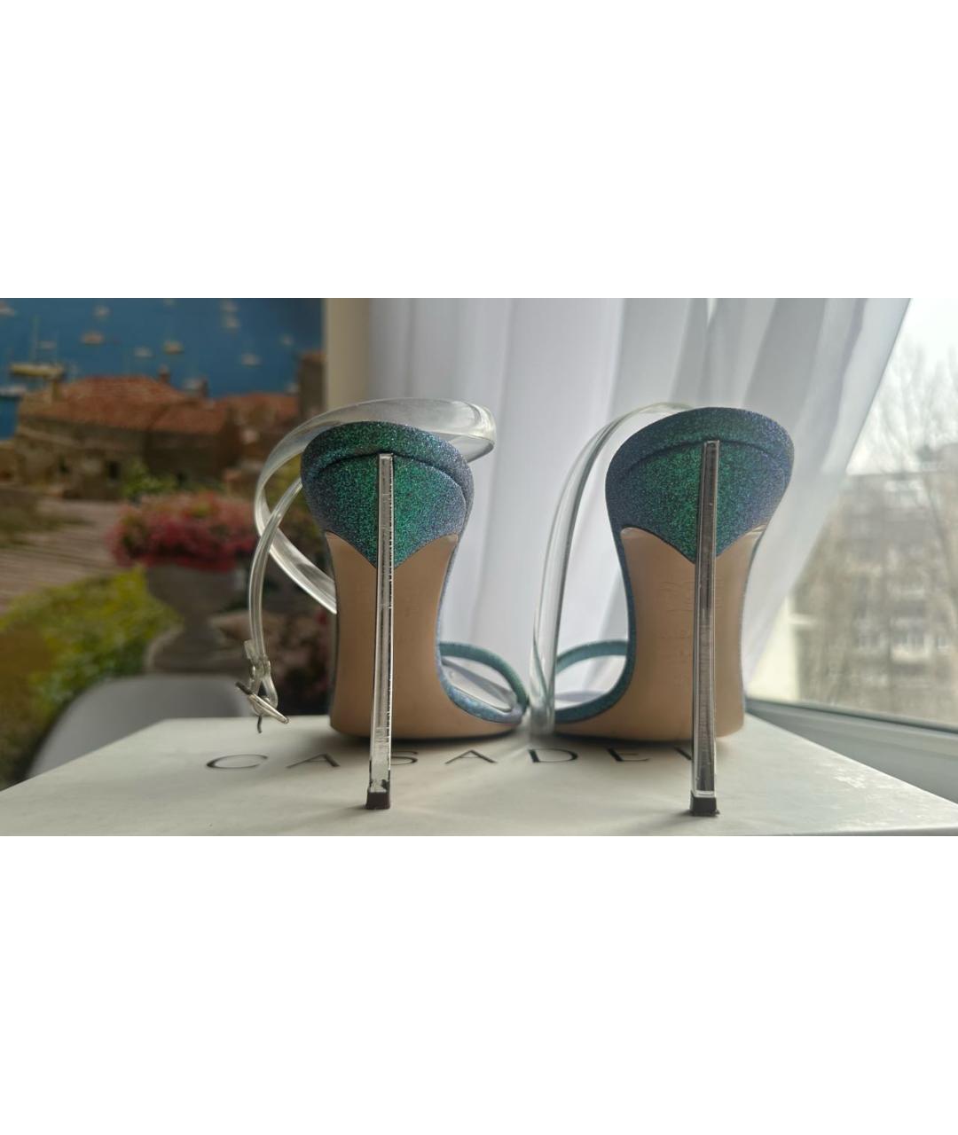 CASADEI Мульти кожаные босоножки, фото 4