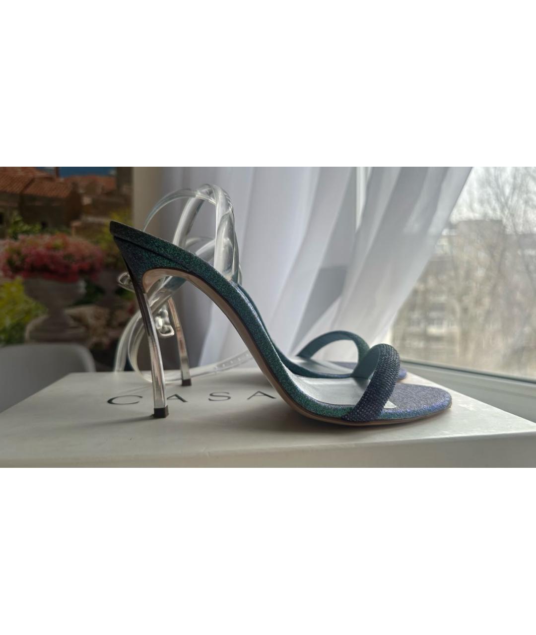 CASADEI Мульти кожаные босоножки, фото 5