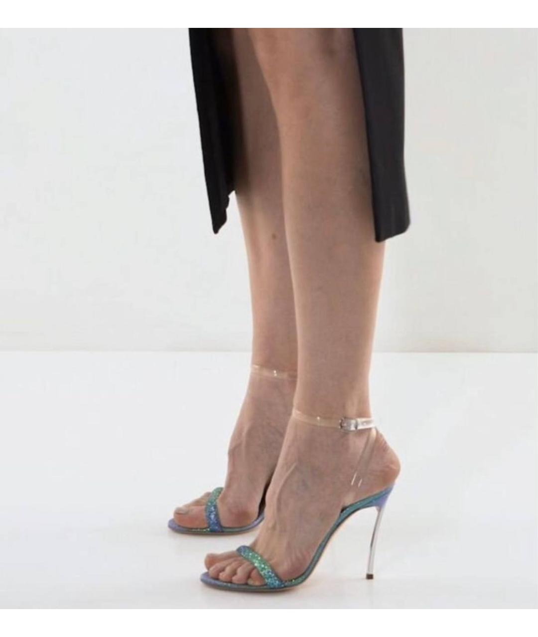 CASADEI Мульти кожаные босоножки, фото 6