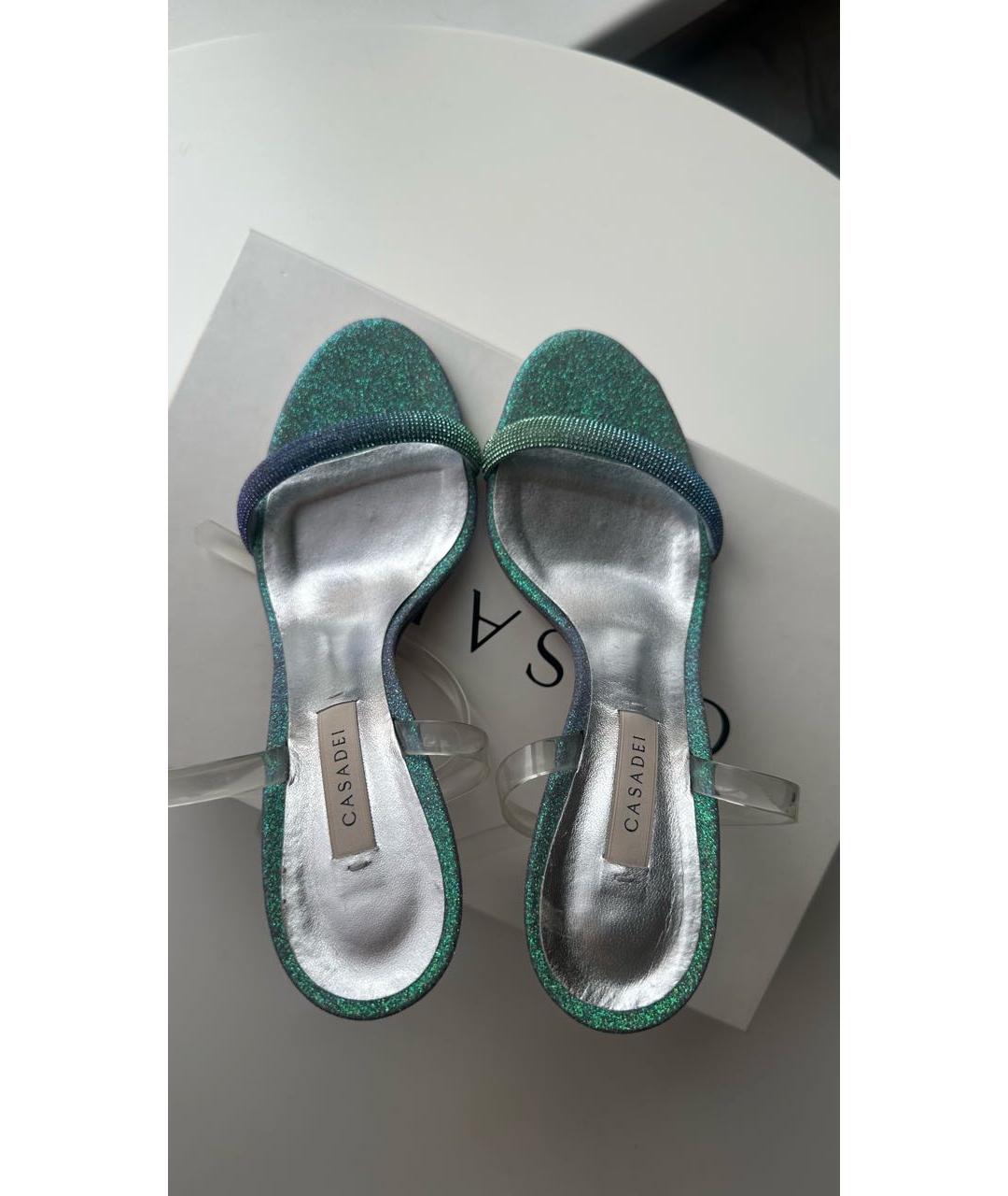 CASADEI Мульти кожаные босоножки, фото 3