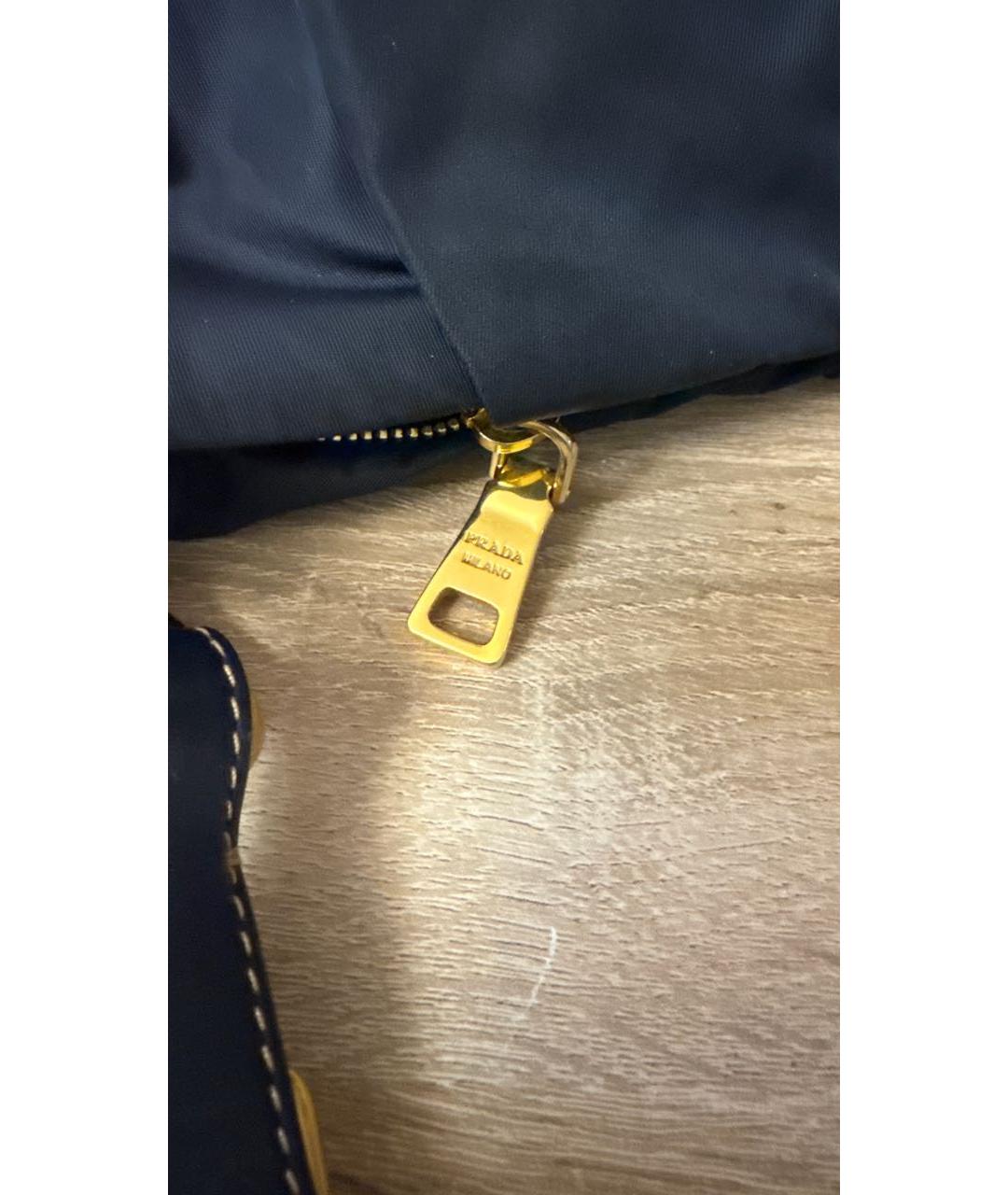 PRADA Темно-синяя сумка через плечо, фото 6