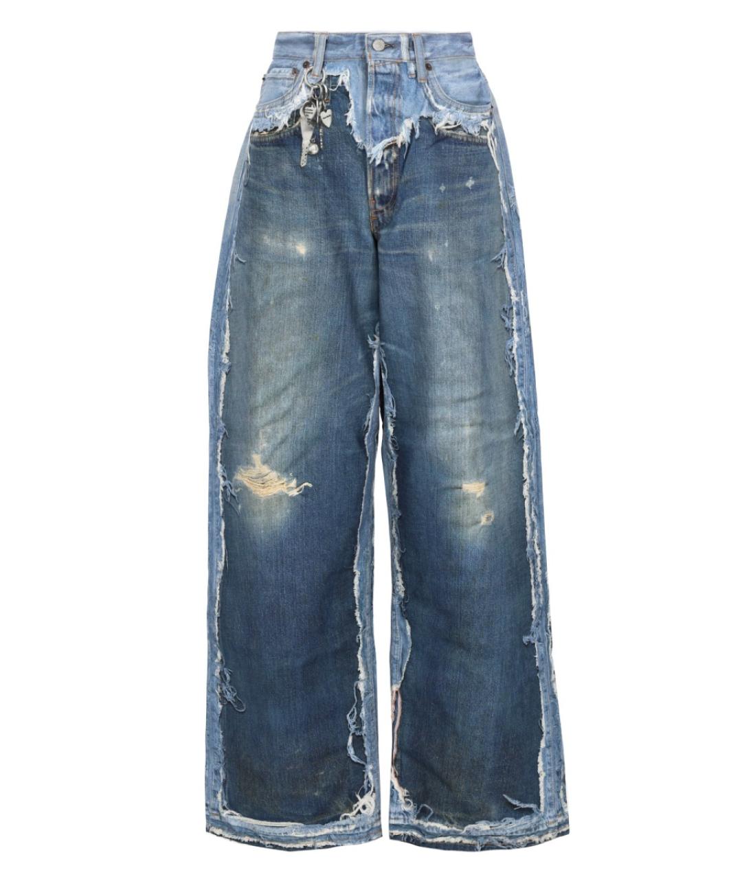 ACNE STUDIOS Синие хлопковые прямые джинсы, фото 1