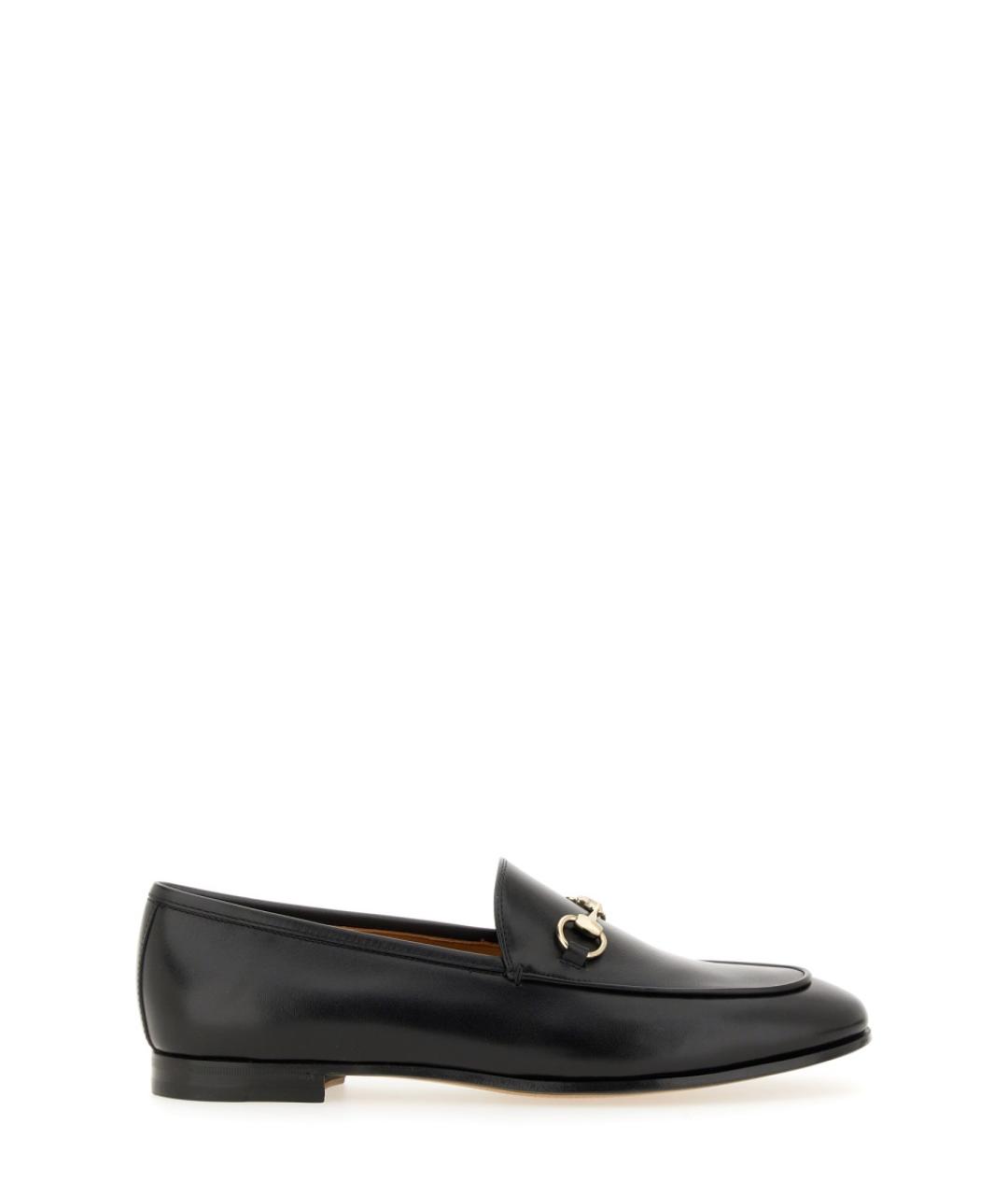 GUCCI Черные кожаные лоферы, фото 1