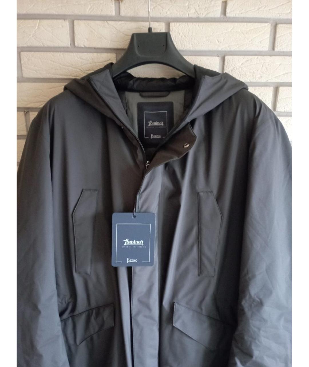 HERNO Серая полиэстеровая парка, фото 3