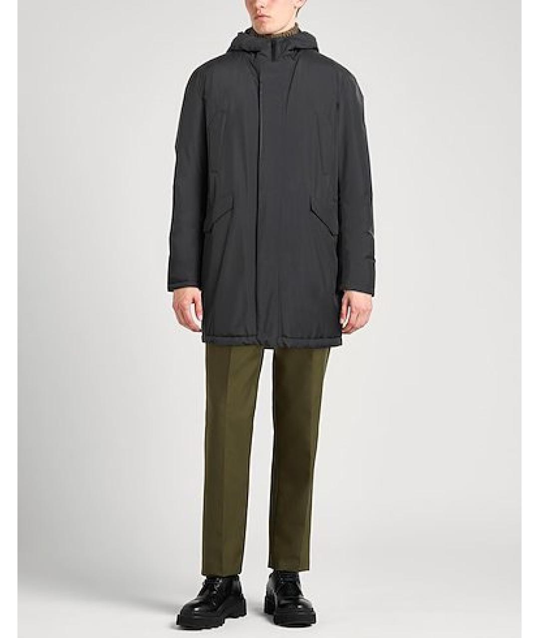HERNO Серая полиэстеровая парка, фото 4