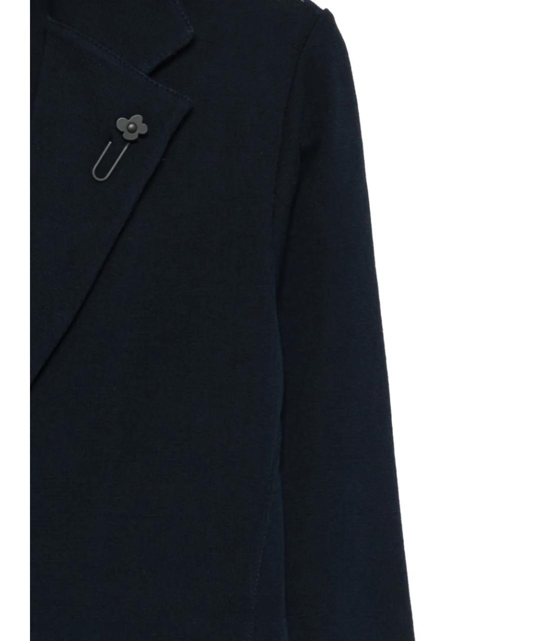 LARDINI Темно-синий хлопковый пиджак, фото 3