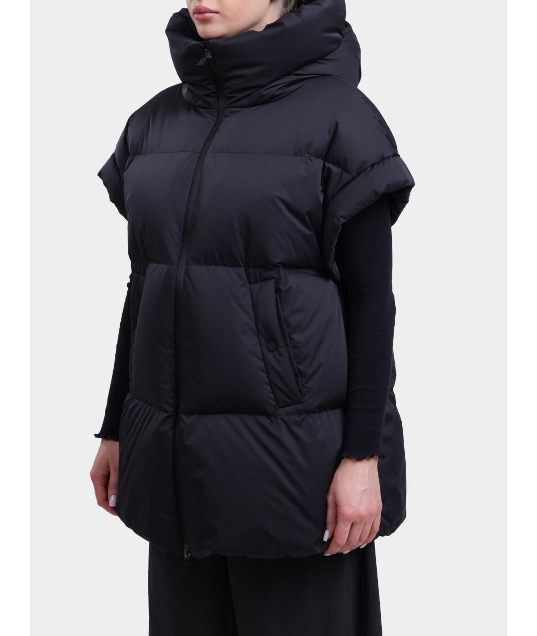 HERNO Черный полиамидовый жилет, фото 2