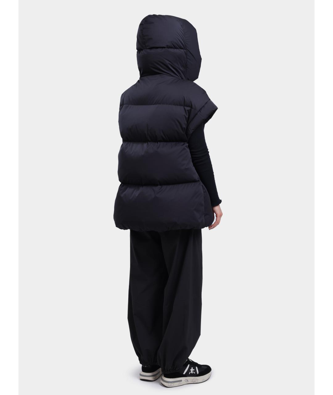 HERNO Черный полиамидовый жилет, фото 4