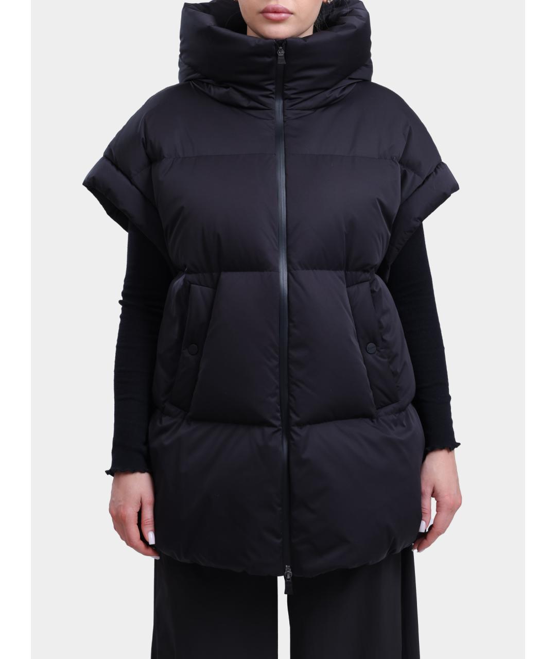 HERNO Черный полиамидовый жилет, фото 5