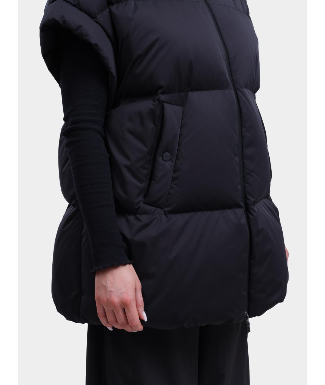 HERNO Черный полиамидовый жилет, фото 3