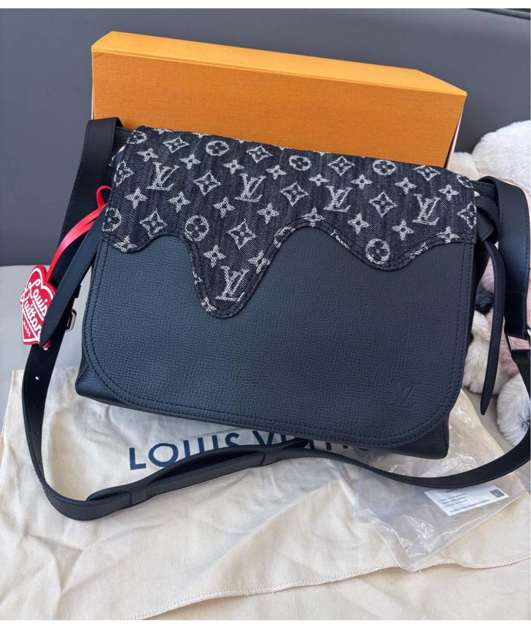 LOUIS VUITTON Черная сумка через плечо, фото 2