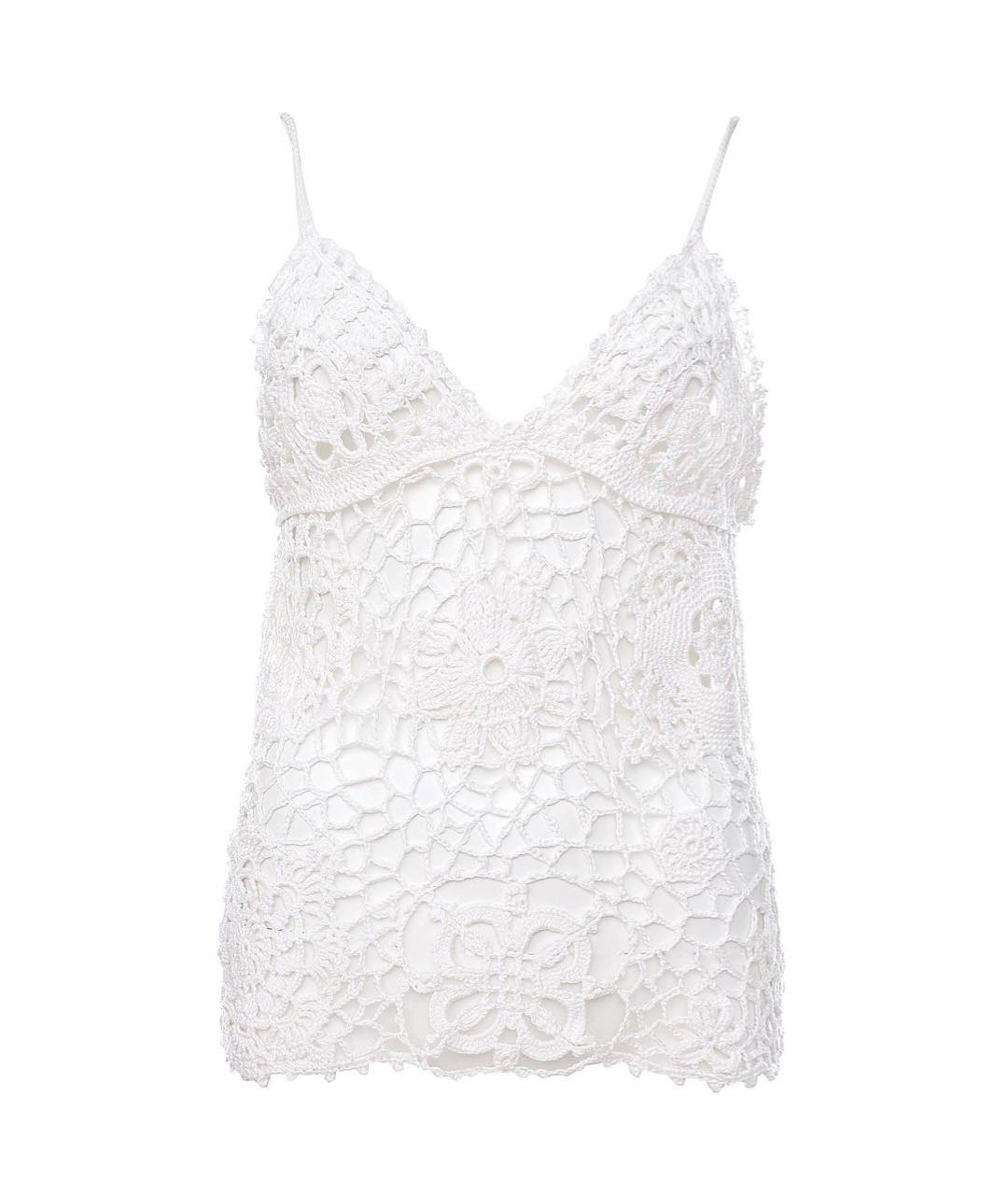 DOLCE&GABBANA Белая хлопковая майка, фото 1