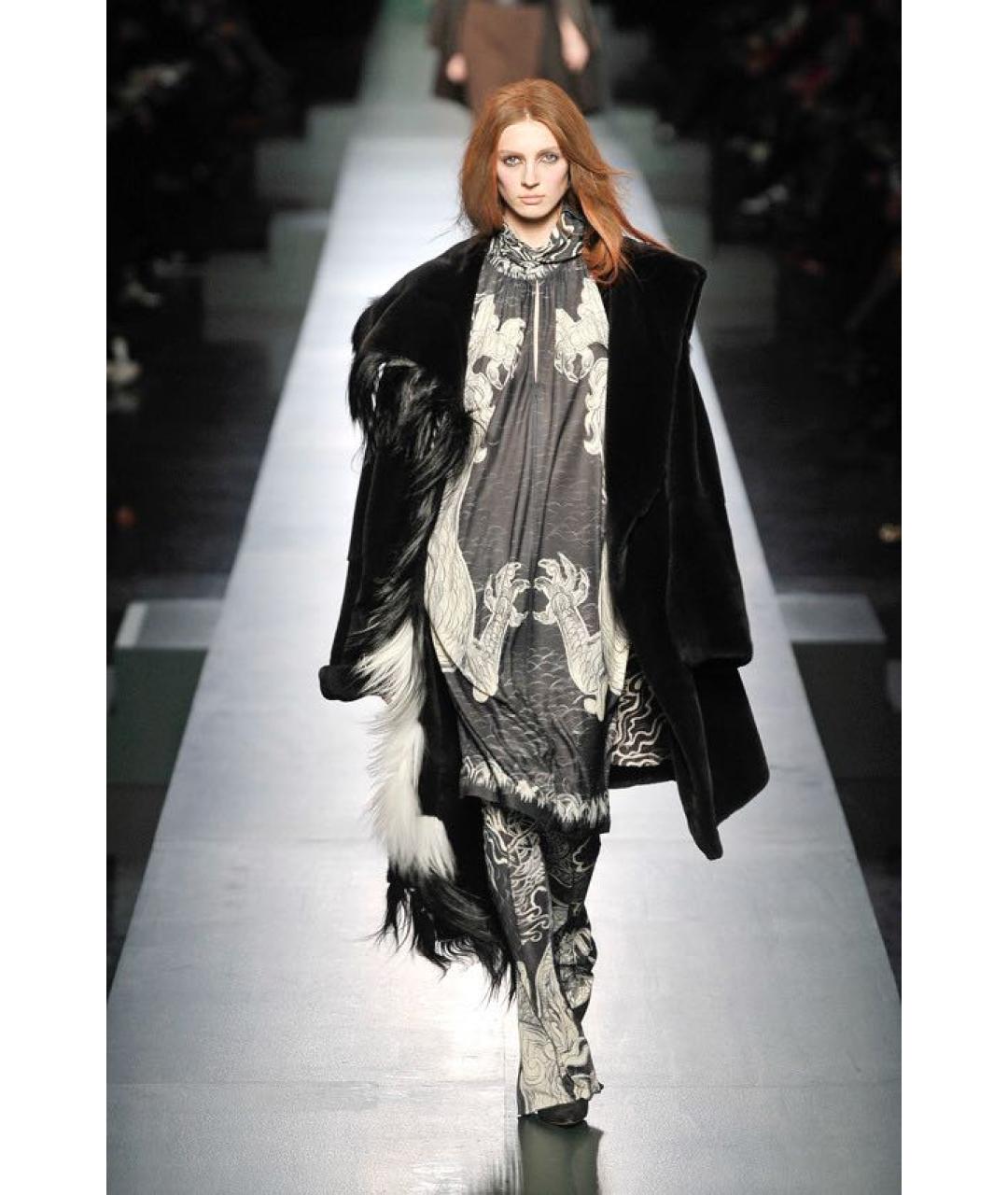 JEAN PAUL GAULTIER Мульти вискозное коктейльное платье, фото 7