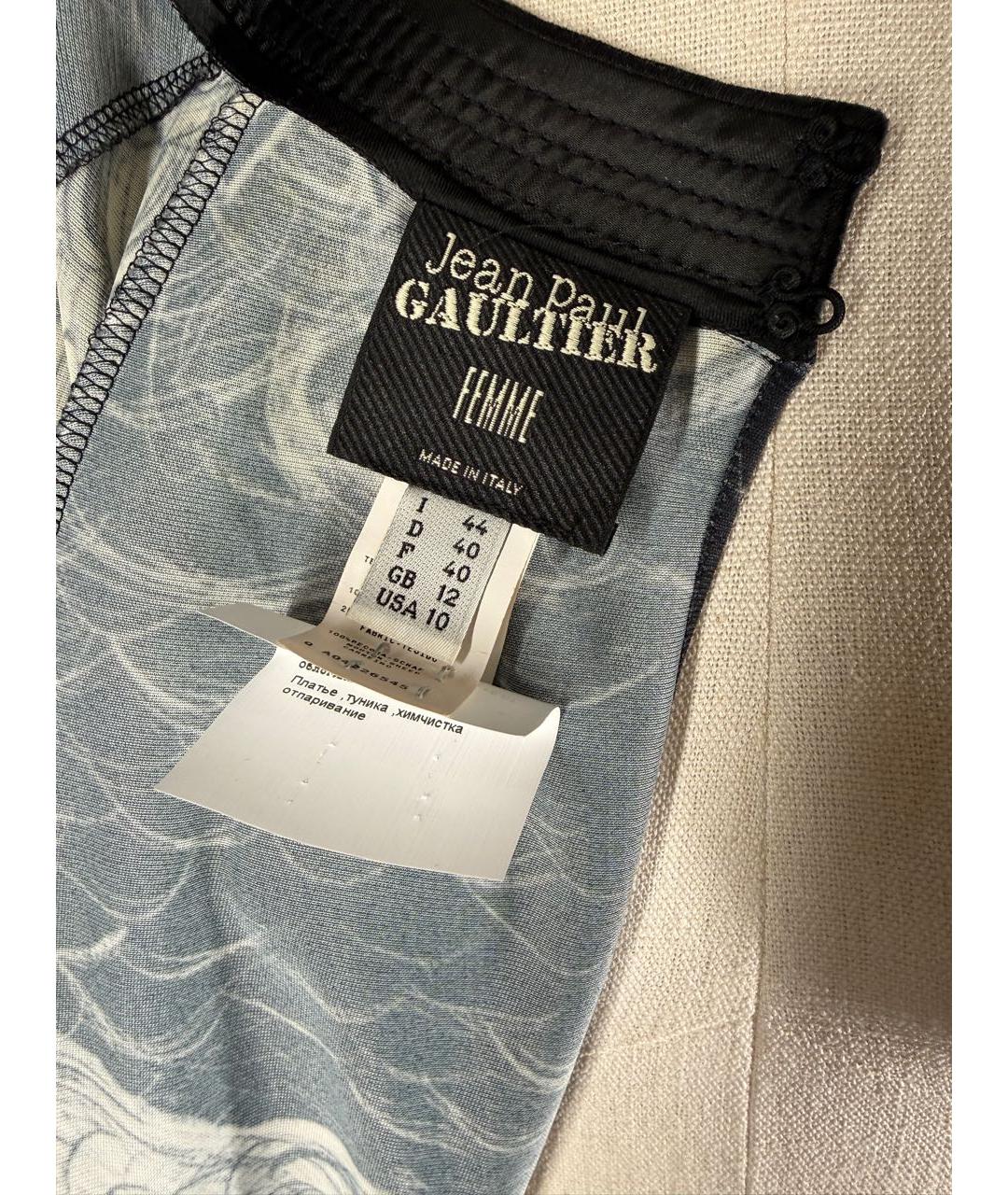 JEAN PAUL GAULTIER Мульти вискозное коктейльное платье, фото 8